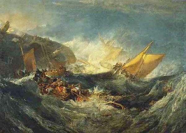 The shipwreck of the Minotaur,, Joseph Mallord William Turner